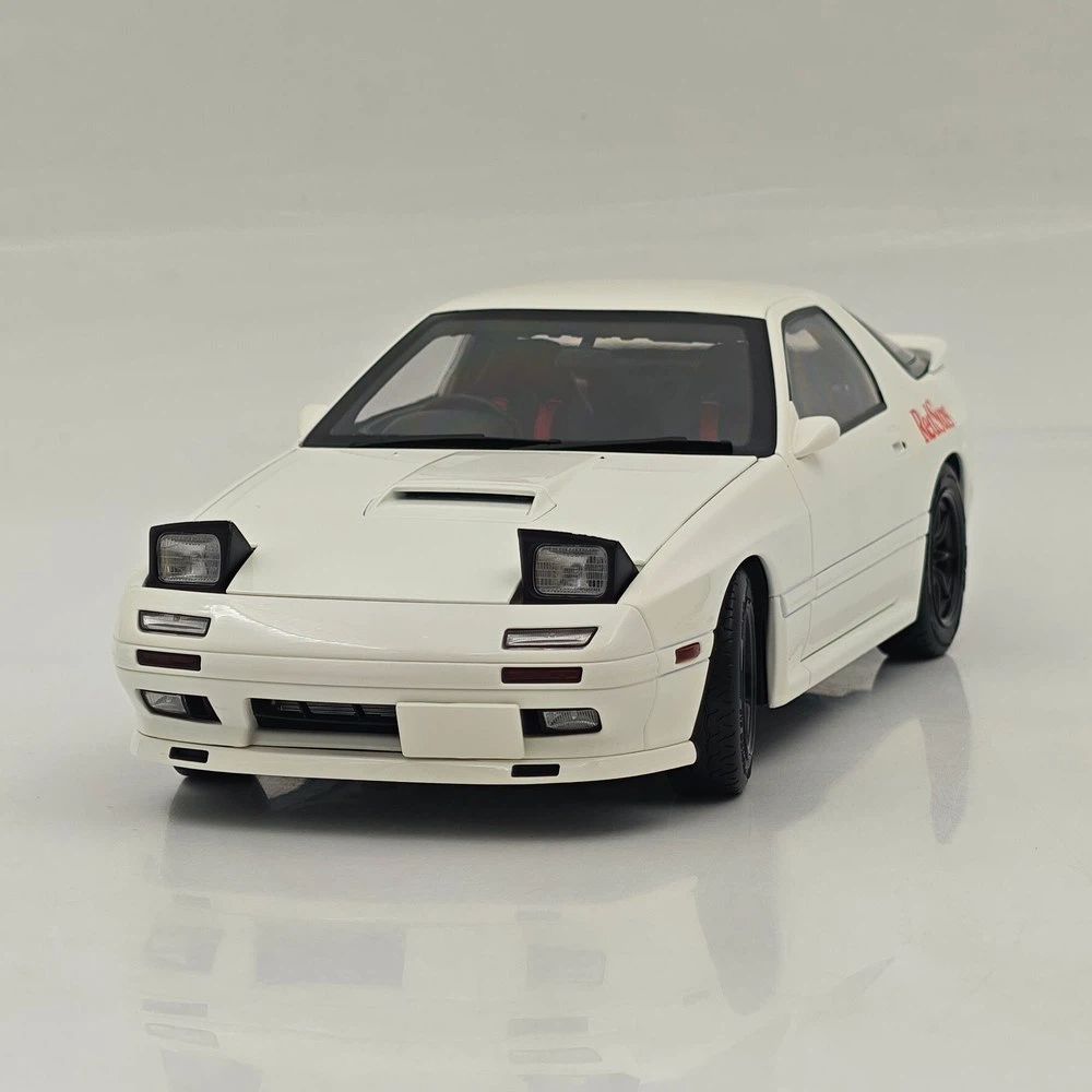 WHELART 1:18 RX7 FC3S Initial D 30e Anniversaire Voiture miniature en alliage + figurine