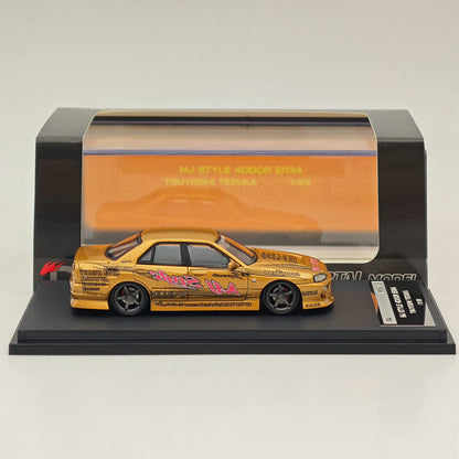MORTAL 1:64 NISSAN BLITZ D1 SKYLINE ER34 URAS K5-660R MJ STYLE Drift Car Edition Miniature Diecast Toys Modèles de voitures Hobby Collection Cadeaux 
