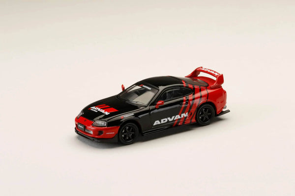 Hobby Japan 1/64 Toyota SUPRA (JZA80) 2000 YOKOHAMA ADVAN COLOR BLACK HJ645042AV Diecast Models Car Collection