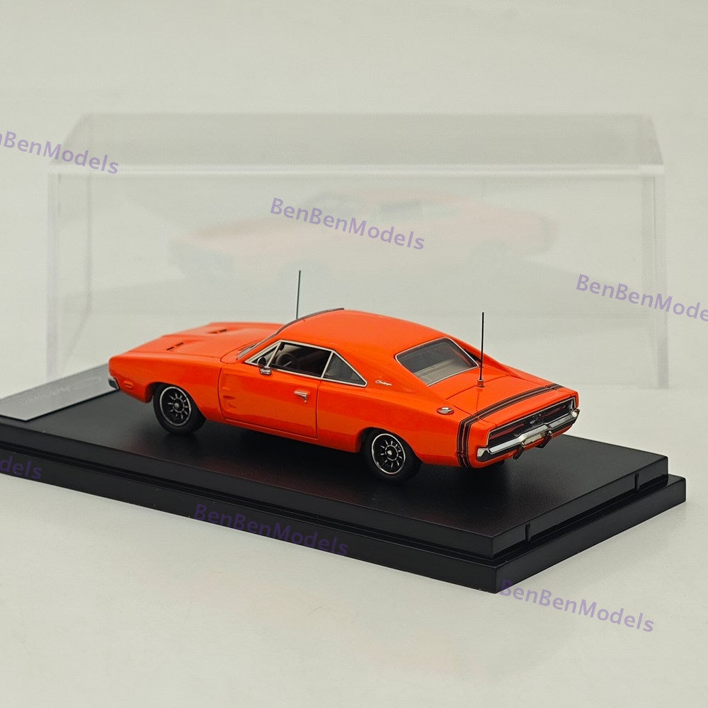1:64 Mini Forge 1969 Charger R/T Red Diecast Metal Car Limited Collection