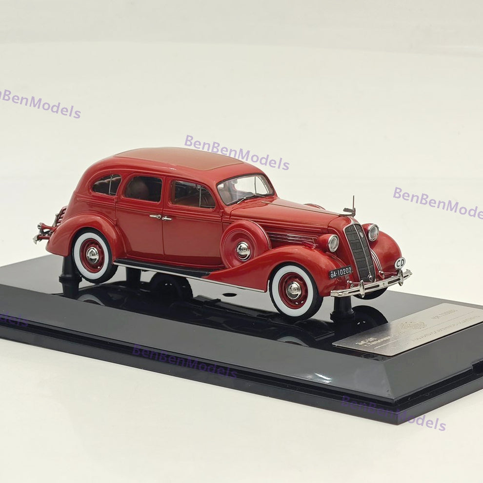 Dip Models DiP Models 1/43 1940 ZIS-101 110103 Moscow Limousine Red Resin Model ...