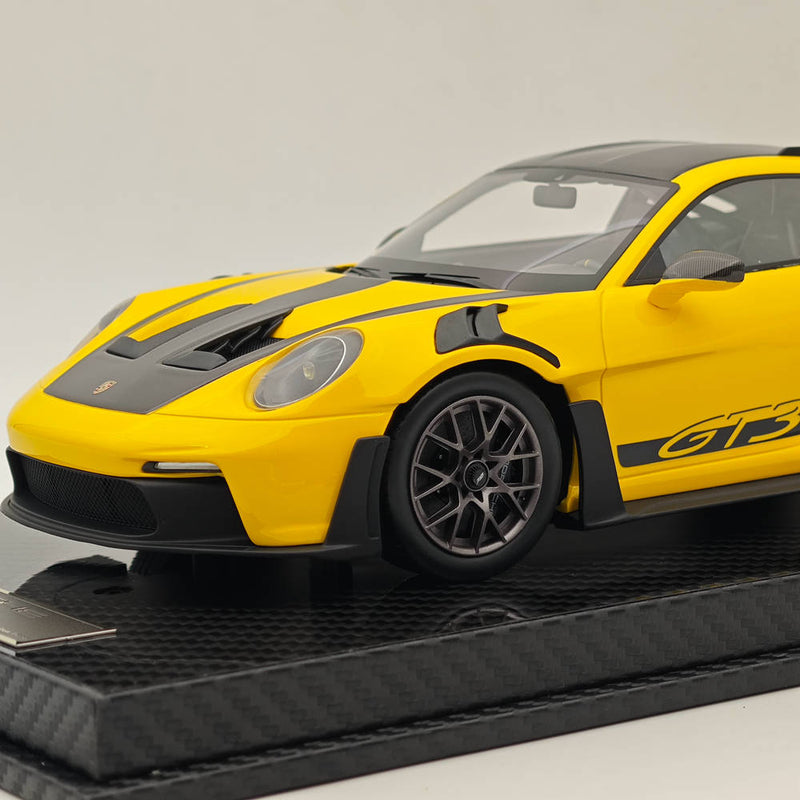 AI MODEL 1/18 Porsche 992 GT3 RS YELLOW Resin High-Quality Collection Car Model