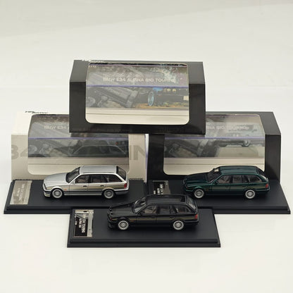 Mortal 1:64 BMW E34 M5 ALPINA B10 TOURING Wagon Openable Hood Diecast Toys Car Models Hobby Collection Gifts