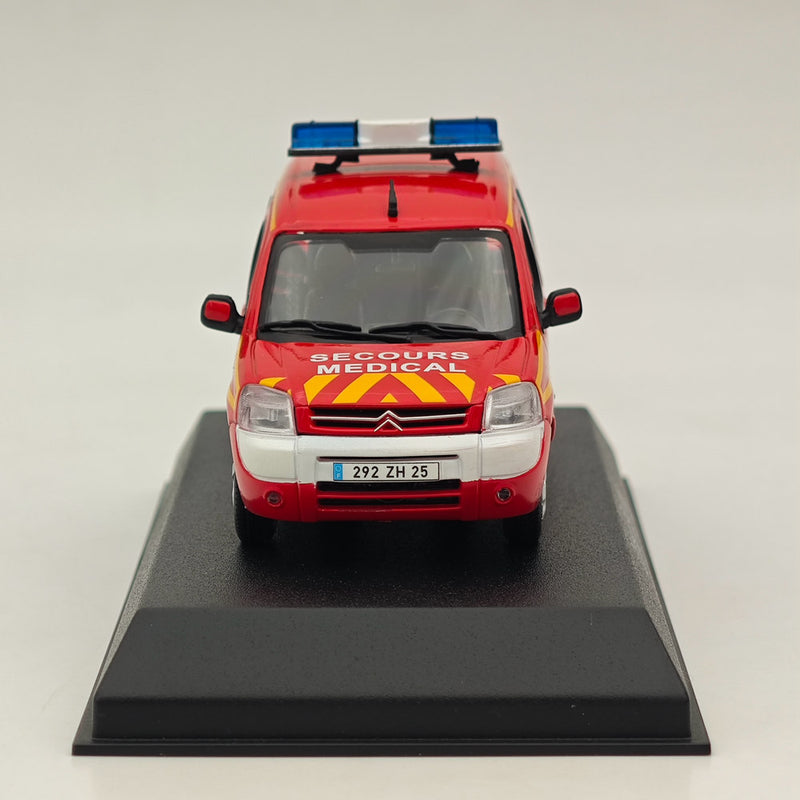 1/43 Norev Citroen Berlingo Pompiers-Secours Medical 2004 Diecast Model Car Red