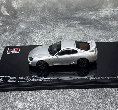 LCD 1:43 Toyota Supra A80 Alloy Fully Open Diecast Car Model Collectible Gifts