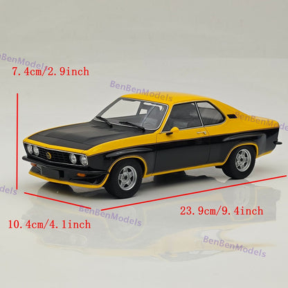 1:18 BOS Opel Manta TE2800 1975 Yellow/Black BOS068 Resin Car Limited Rare Used
