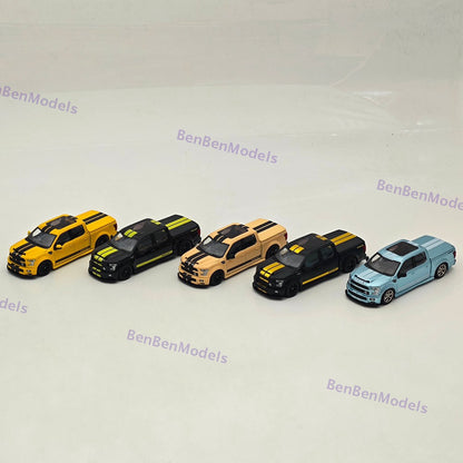 1:64 Funny Model F-150 Shelby Super Snake Pickup Sport Truck Model Diecast