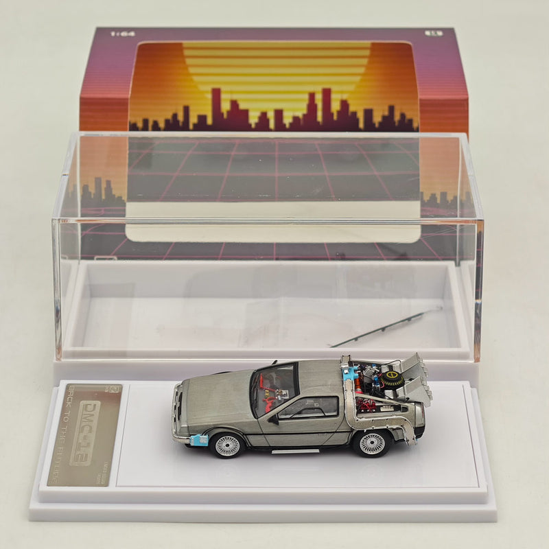 DCM 1:64 Back to the Future DMC-12 Time Machine Diecast Models Car Collection