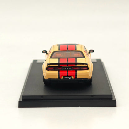 Stance Hunters 1/64 Dodge SRT Hellcat Desert Yellow Diecast Model Car Collection