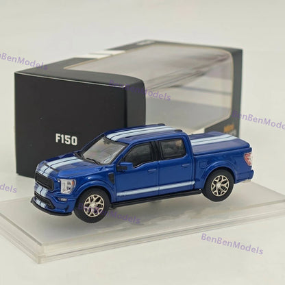 Fine Works64 1/64 F-150 Shelby Pickup Truck Blue With Accessories Diecast Model