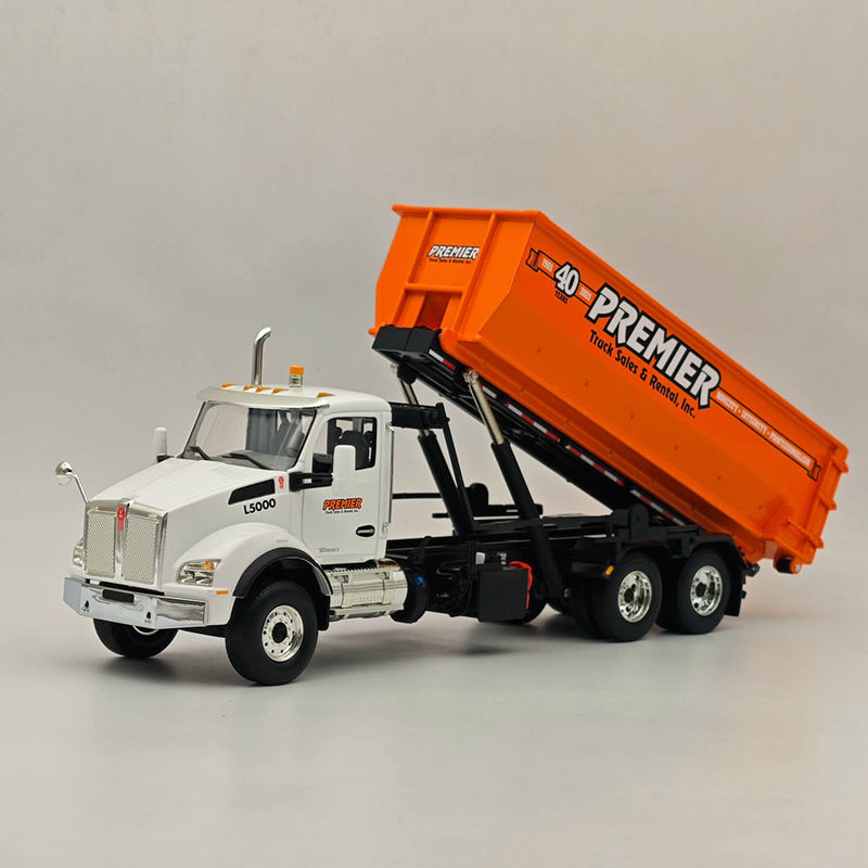 FIRST 1/34 KENWORTH T880 WITH TUB-STYLE ROLL-OFF CONTAINER 10-4241 DIECAST Truck