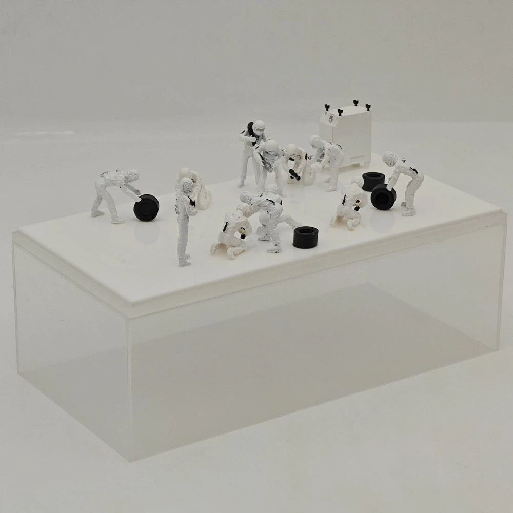 1/43 Scale F1 Pit Crew Resin Figures 12pcs Set for Racing Car Model Diorama