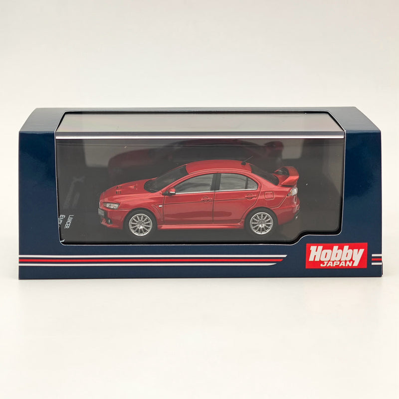 Hobby Japan 1/64 Mitsubishi Lancer Evolution X Phantom Red Metallic HJ641053AR Diecast Model Car Limited Collection