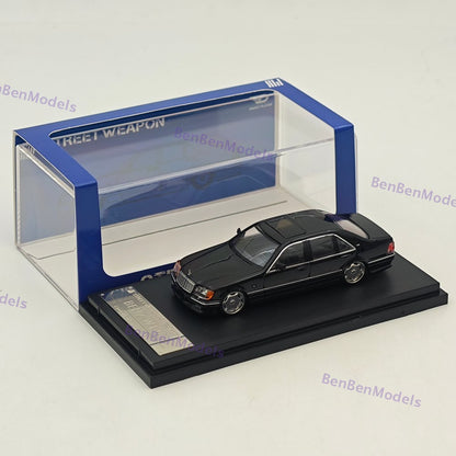 SW 1:64 W140 S600 Electroplated Wheel Hub Black Diecast Model Car