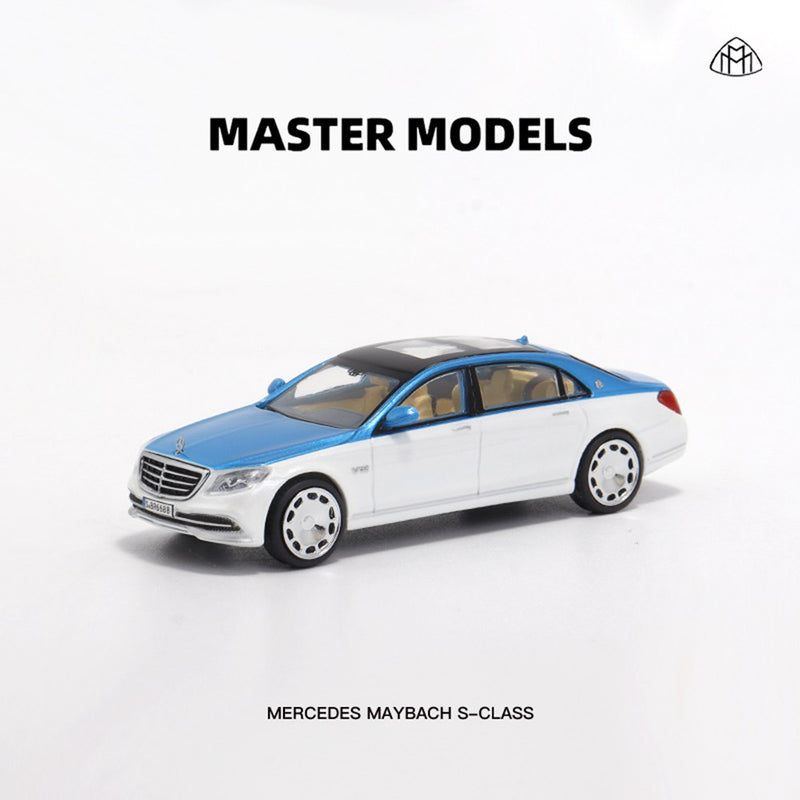 Master 1:64 Mercedes Benz Maybach S-Class S650 Diecast Toys Car Models Collection Miniature Hobby Gifts Double Color