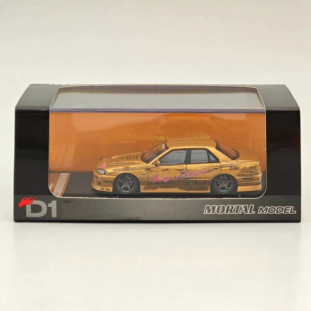 MORTAL 1:64 BLITZ D1 SKYLINE ER34 URAS K5-660R MODEL-J STYLE Drift Car Edition Miniature Diecast Toys Car Models Hobby Collection Gifts