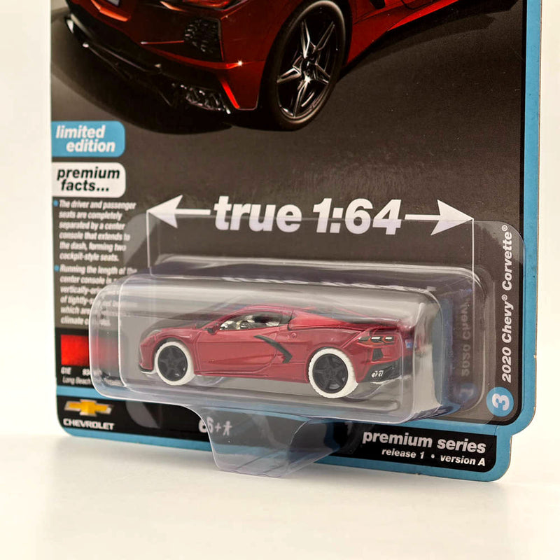 CHASE Auto World 1/64 2020 Chevy Corvette Red Diecast Models Car Collection