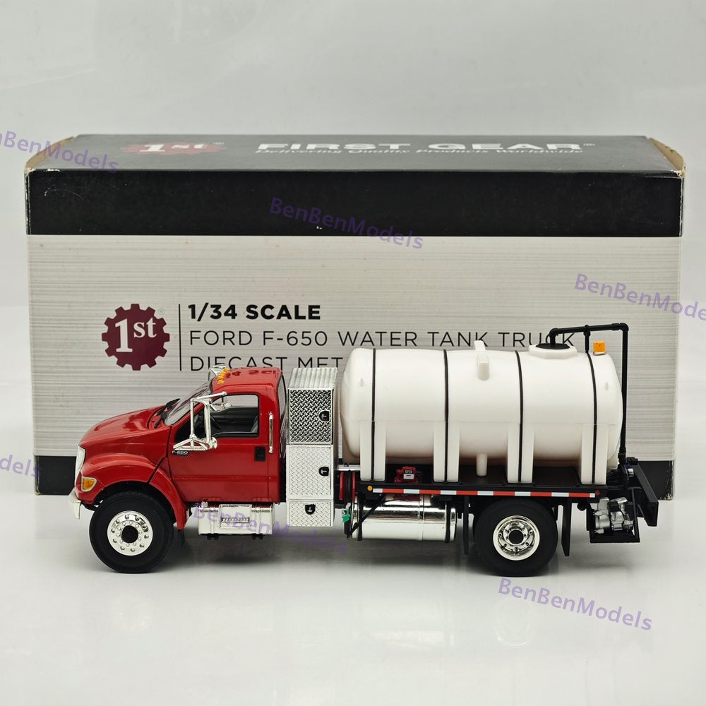 1/34 FIRST GEAR F-650 WATER TANK TRUCK Red DIECAST METAL REPLICA Collection