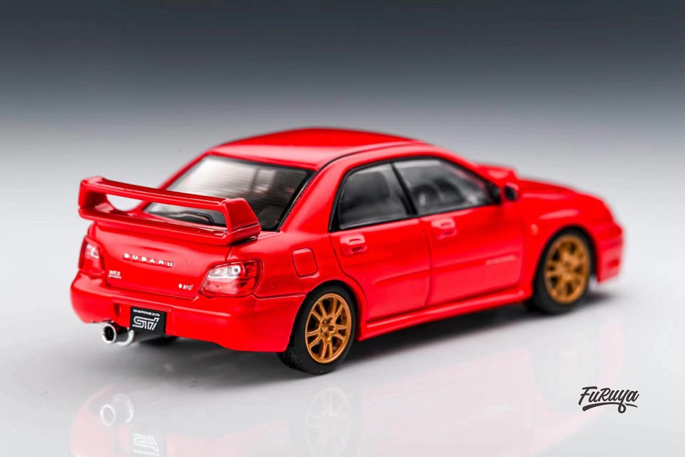 Furuya 1:64 SUBRARU Impreza WRX STi GD/GG Diecast Toys Car Collection Gifts Limited Edition