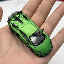 JY MJ 1/64 Lamborghini SVJ Diecast Car Model Iron Base Rubber Tires Gifts Collection
