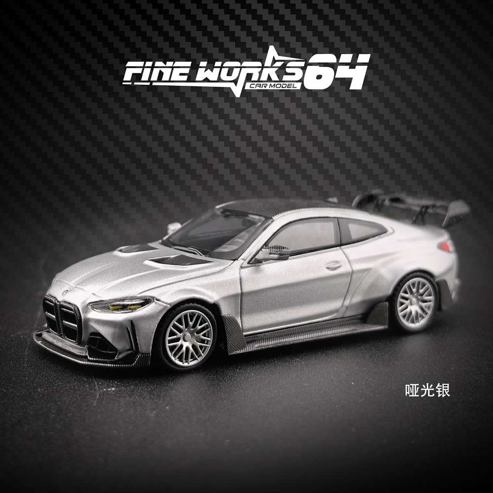 Fine Works 1:64 BMW G82 M4 ADRO BODY KIT Miniature Diecast Toys Car Models Collection Gifts
