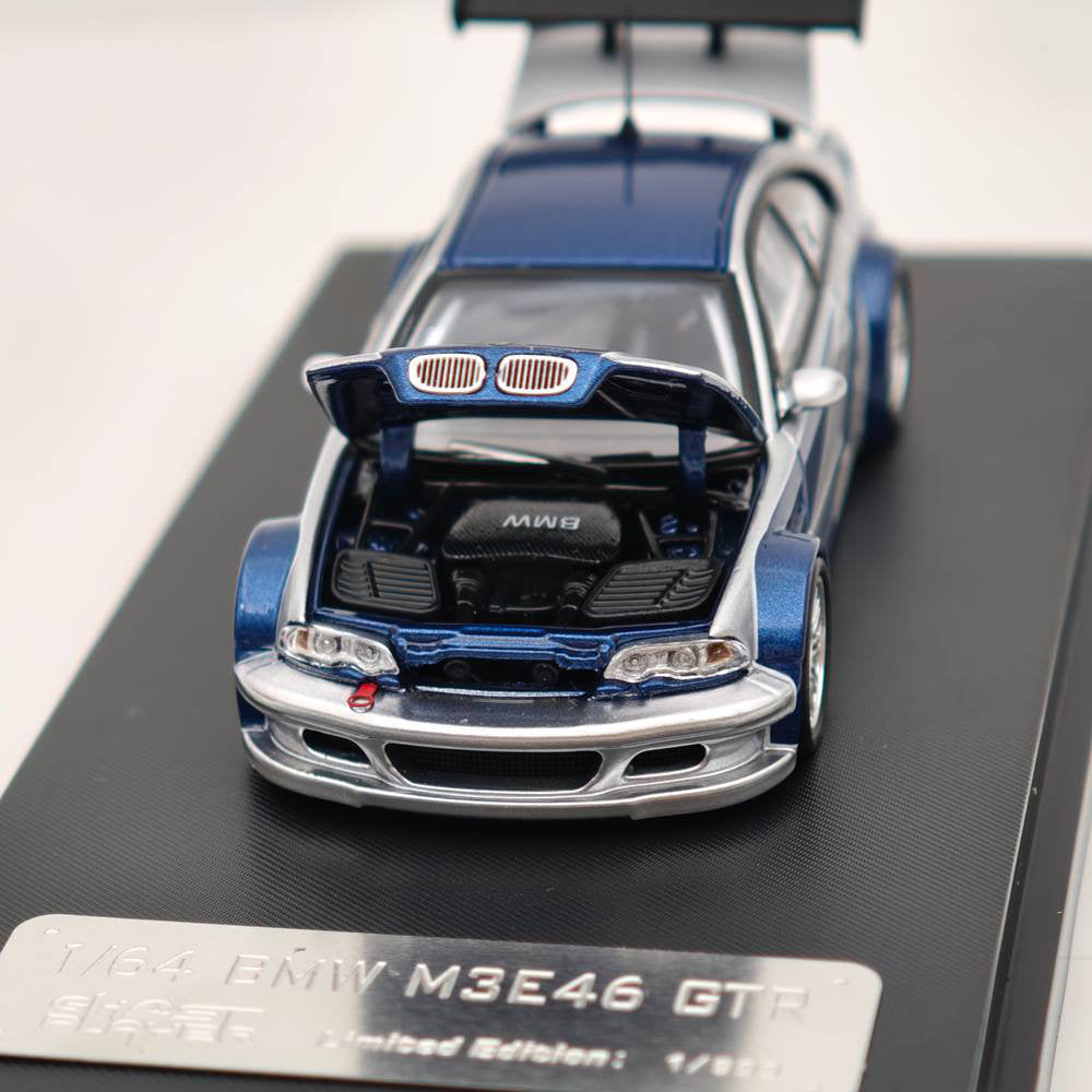 Ghost Player 1:64 E46 M3 GTR NFS Openable Hood & Trunk Diecast Model Car Limited Collection