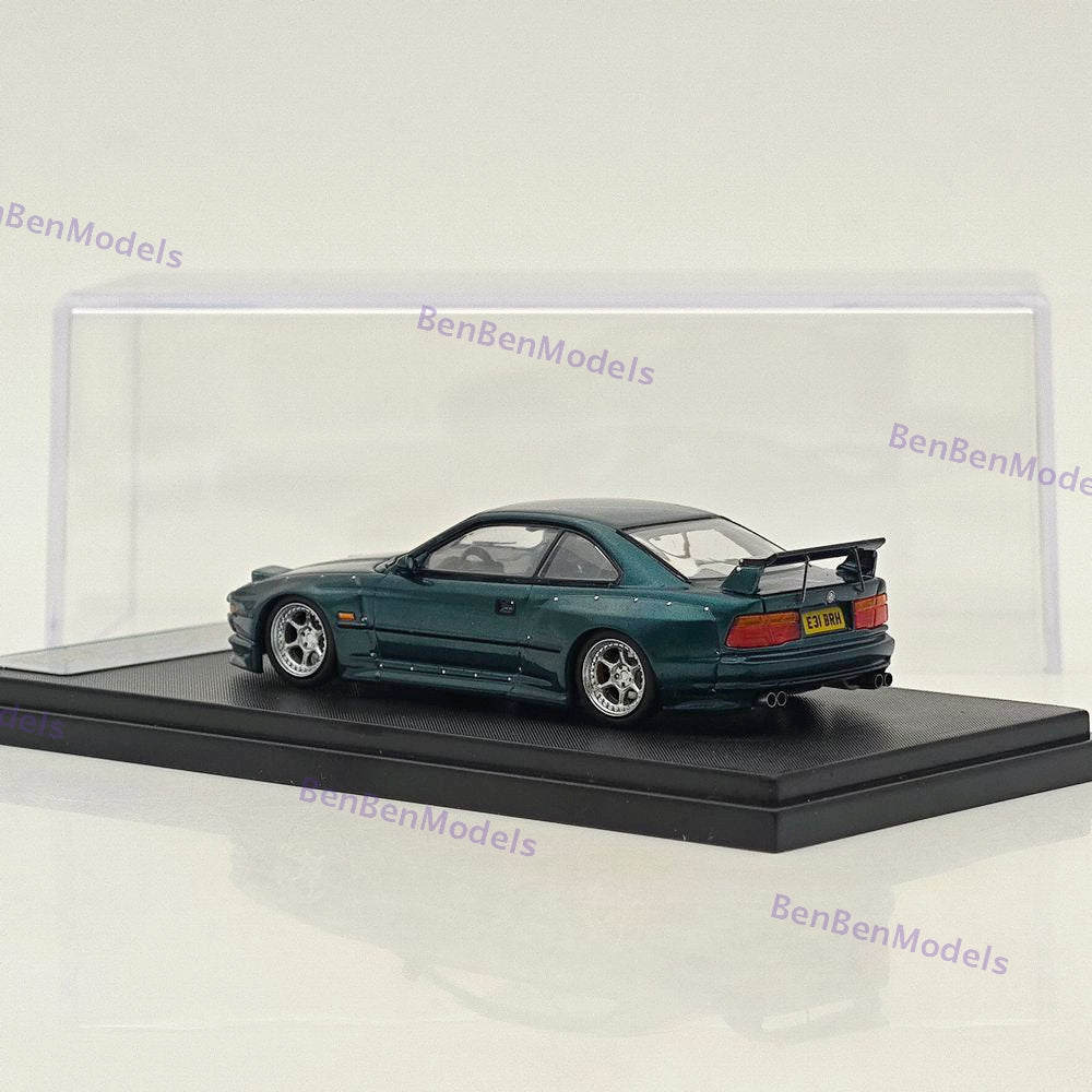 Rhino Model RM 1/64 BMW 850CSi E31 Coupe WideBody Sport Model Diecast Green