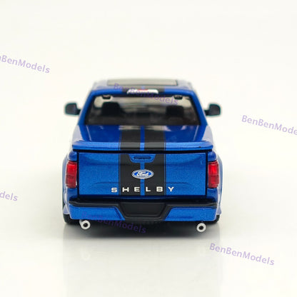 Funny Model 1/64 Ford SHELBY F-150 Shelby Super Snake Pickup Diecast Model Blue