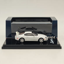 Hobby Japan 1/64 Toyota SUPRA RZ JZA80 avec pièces de spoiler actif Blanc HJ642042W Modèles moulés sous pression Collection de voitures 