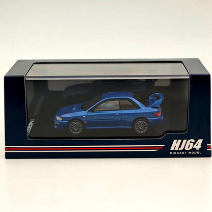 Hobby Japan 1:64 Impreza 22B STi GC8 Euro Custom Blue HJ644041ABL Diecast model