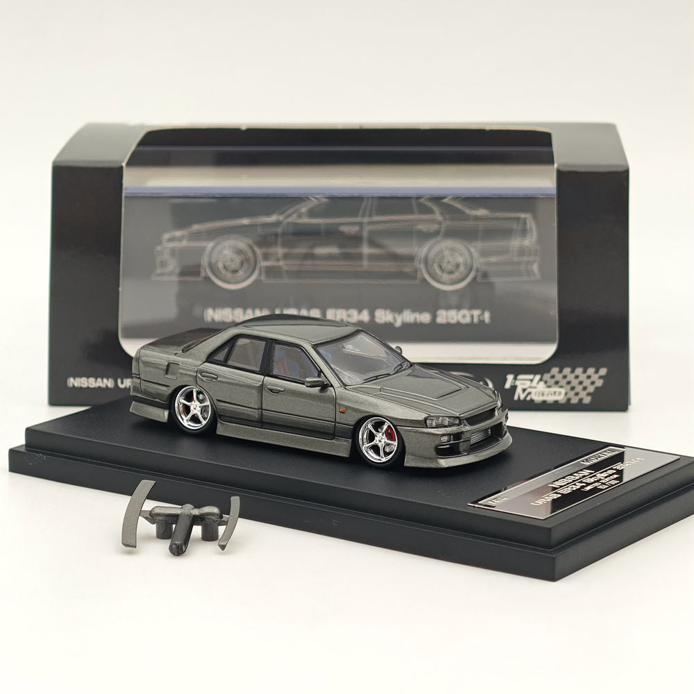 Mortal & OM 1:64 Nissan ER34 uras SKYLINE Miniature Diecast Toys Car Models Hobby Collection Gifts Limited 699