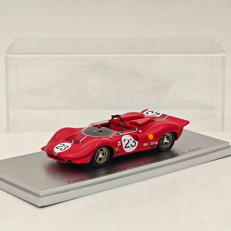 Kess-Model 1/43 Ferrari 350 CAN-AM sn0860-Riverside 1967-C.Amon Resin Model Red