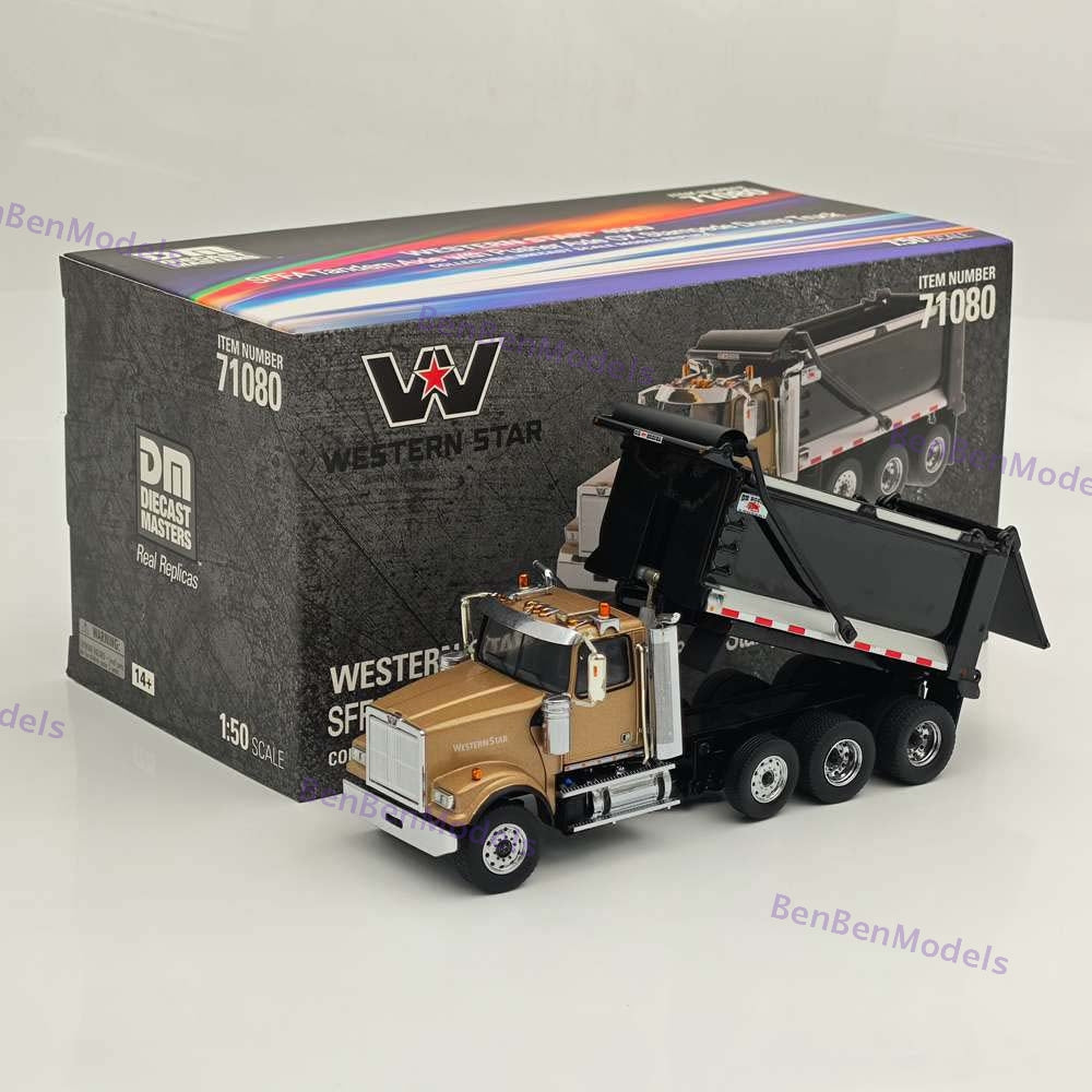 1/50 DM WESTERN STAR 4900 SFFA Tandem Axle Dump Truck Collectible Diecast 71080