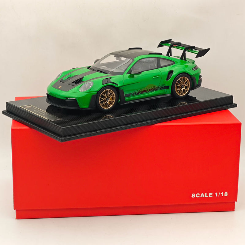 AI MODEL 1/18 Porsche 992 GT3 RS GREEN Resin High-Quality Collection Car Model