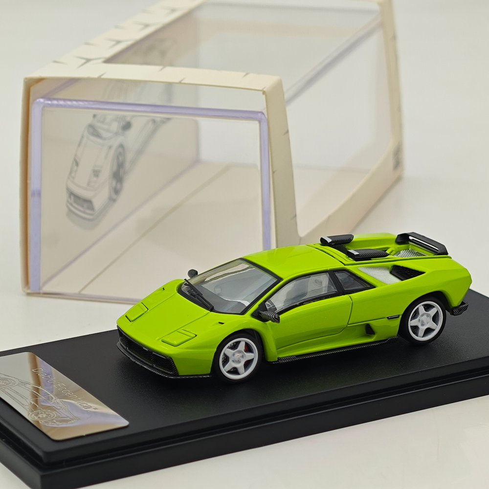 Rhino Model RM 1:64 Diablo Eccentrica Green/Silvery with detachable tailgate Diecast Model Car Collectible