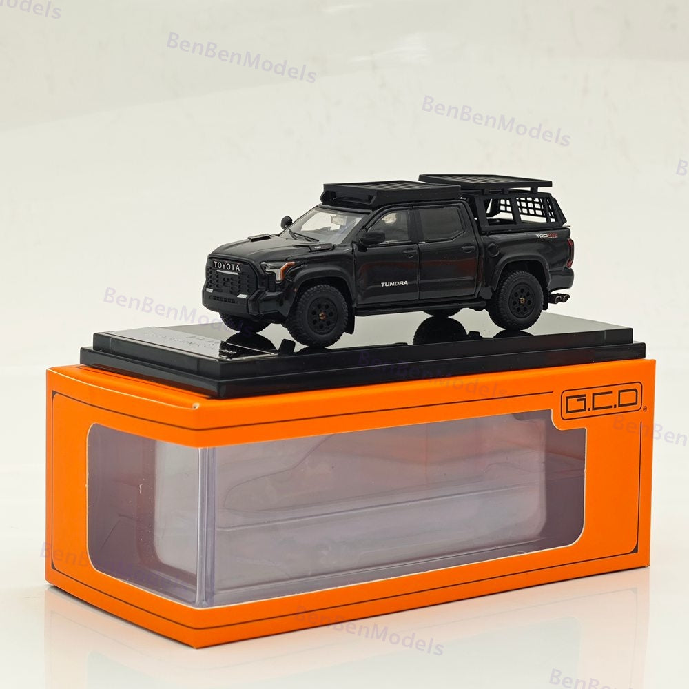 1:64 GCD Toyota Tundra PickUp MK3 XK70 TRD Pro Black Diecast Model Car Limited