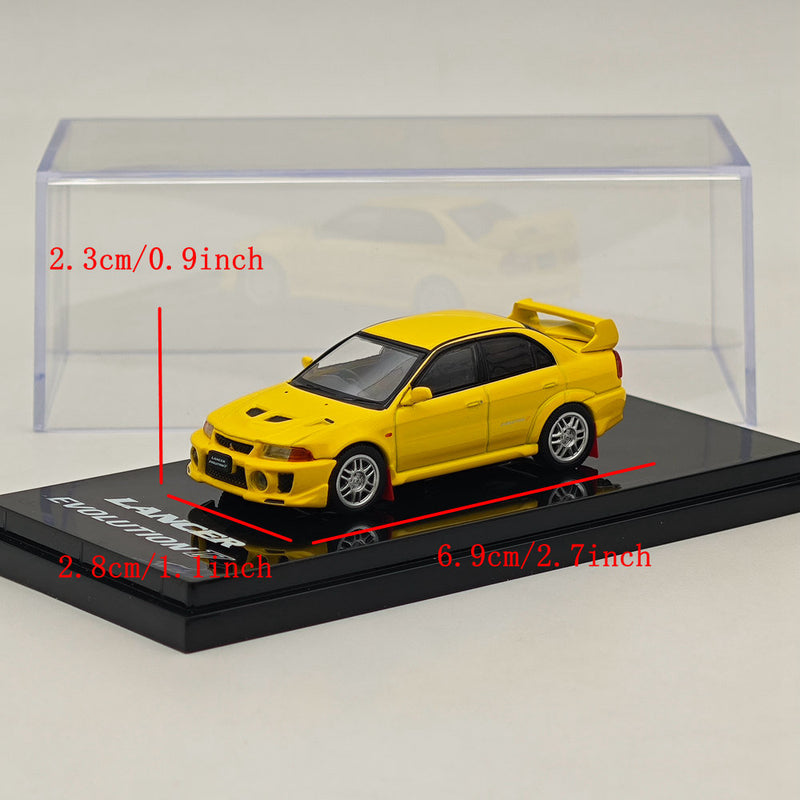 Hobby Japan 1/64 Mitsubishi Lancer GSR Evolution V (CP9A)1998 HJ642032AY Yellow