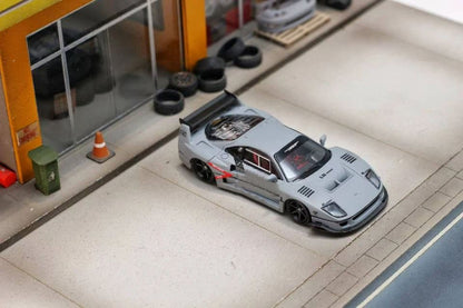 Ghost Player 1/64 F40 LBWK Fighter Jet Gray Racing Sports Model Diecast Model Car Limited Edition