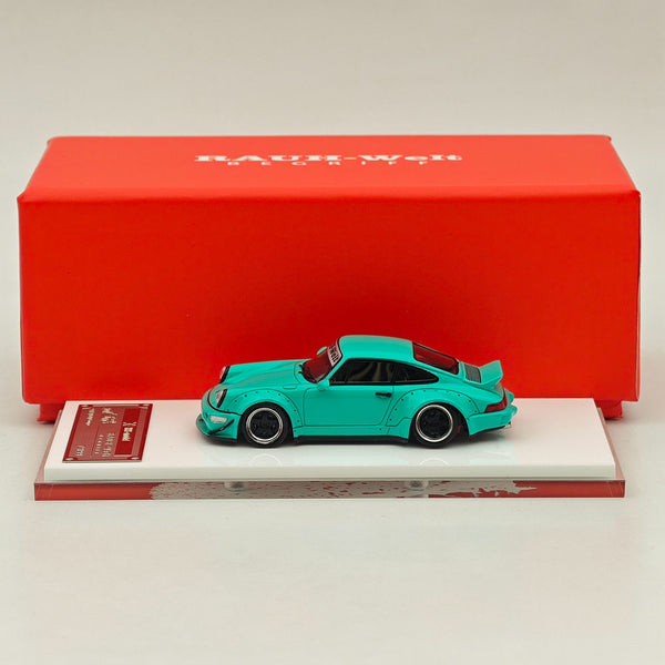 1/64 XKE Porsche 964 RWB RAUH-Welt BEGRIFF Green Resin Models Car Limited Colledtion Auto Gift