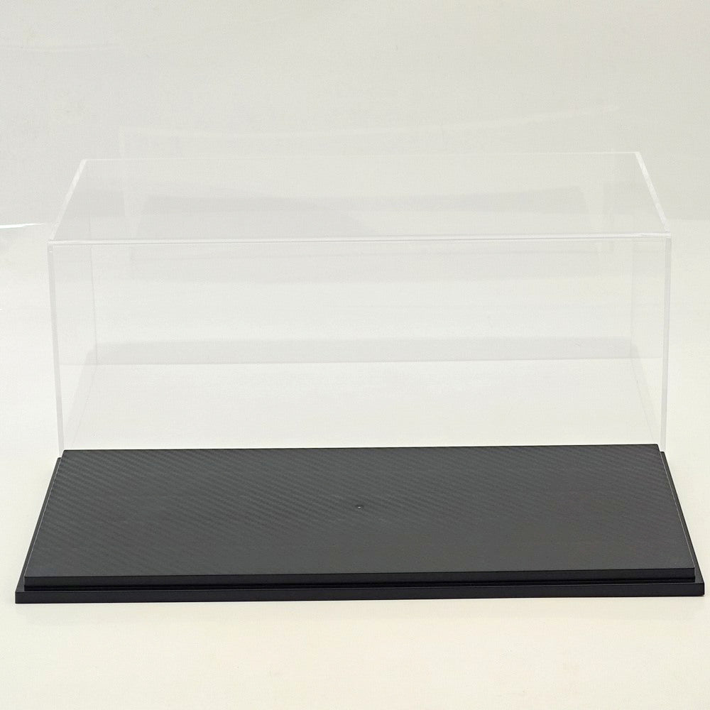 1:18 Diecast Model Display Box Acrylic Protector Dustproof Carbon Fiber Base