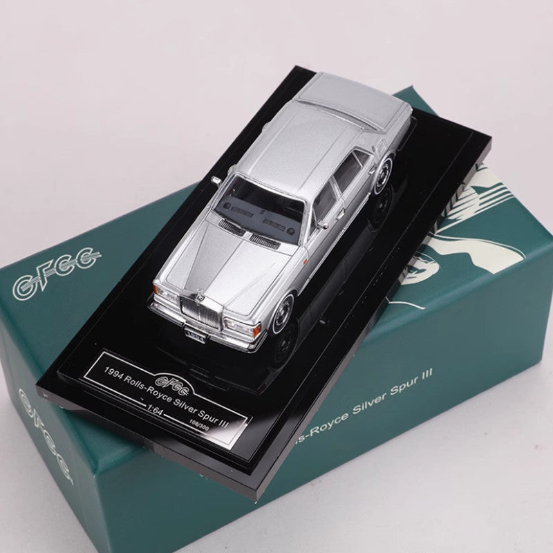GFCC 1:64 Scale Silver Spur III Alloy Diecast Model Car Display Gift