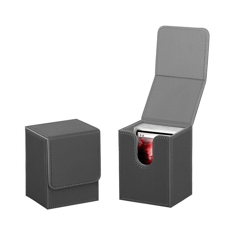 PU Leather Card Deck Box 100+ Cards TCG Storage Case for Trading Card Games