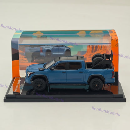 1/64 GCD Tundra TRD Pro Pickup Truck Blue Diecast Metal Car Limited