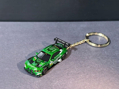 E Model N Scale M4 GT3 Race Car Keychain Diecast Model Magnet Refrigerator Sticker