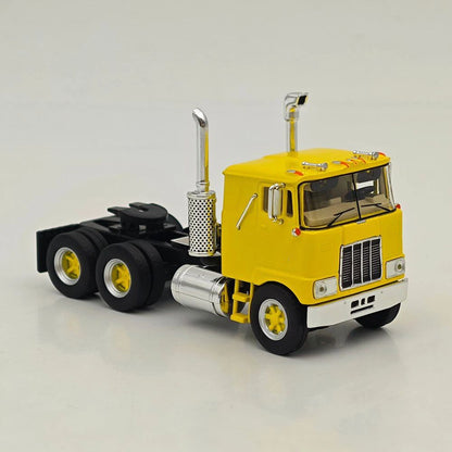 Top Self Replicas 1:64 Scale F700 Semi Tractor Trucks Yellow Diecast Sleeper Model Car