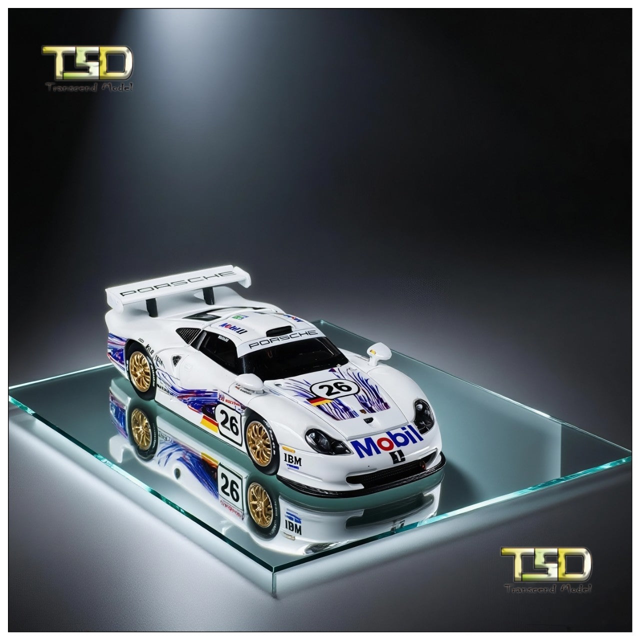 TSD 1:64 for 1997 911 GT1 LM Openable - hood Alloy Toys Car Model - Collectible Gifts