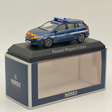 1/43 Norev Renault Megane Estate GENDARMERIE DE L'AIR 2022 Blue Diecast Model