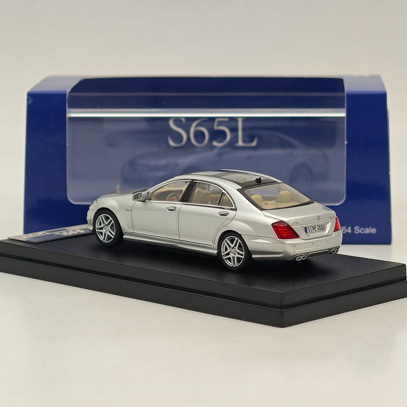 1/64 SW Mercedes Benz S Class S65L V12 Silver Sedan Sports Diecast Models Car