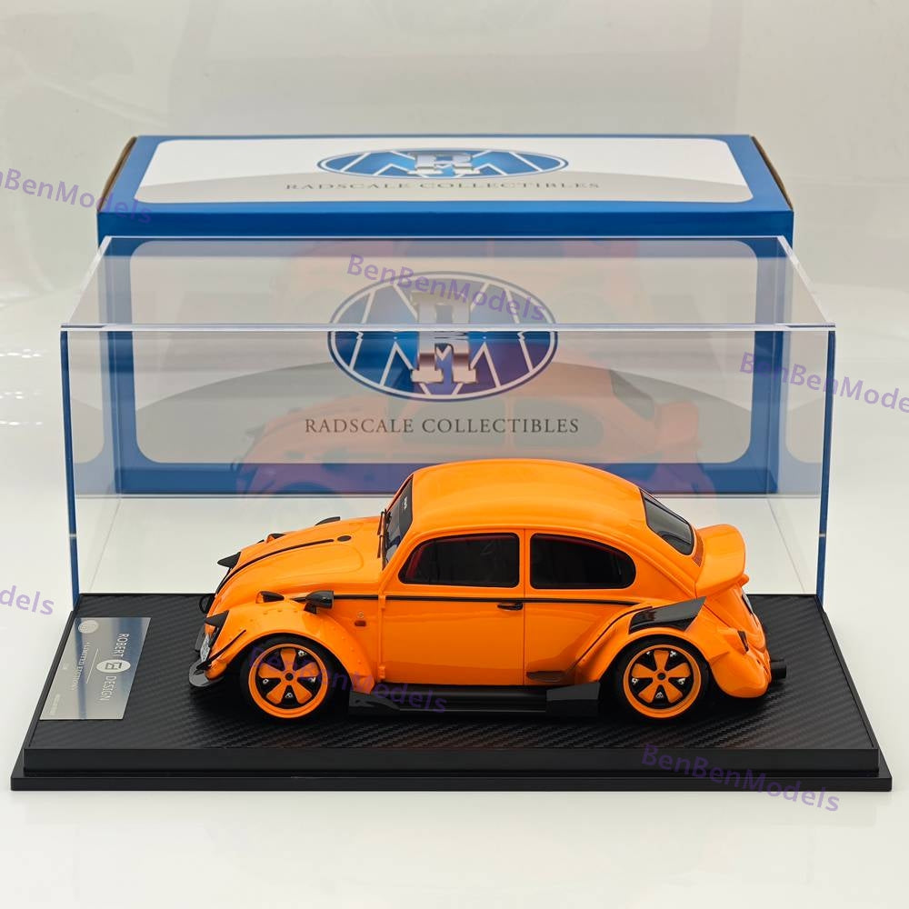 1/18 Volkswagen VW Beetle RWB Robert Design Orange Resin Model Car Limited