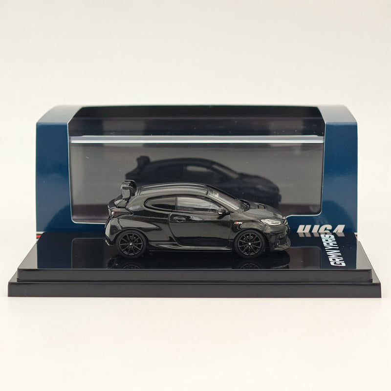 Hobby Japan 1:64 Toyota GRMN YARIS Circuit Package Precious Black Pearl HJ643024CBK Diecast Models Car Collection